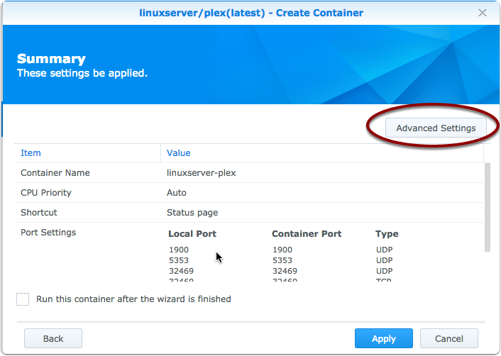 installing plex on synology