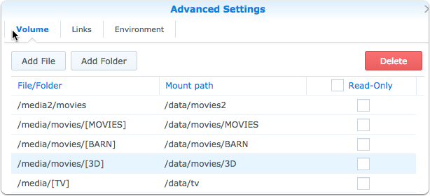 plex media server synology directory