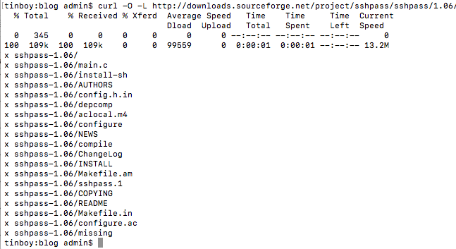 Sshpass osx ansible