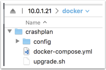 crashplan synology docker